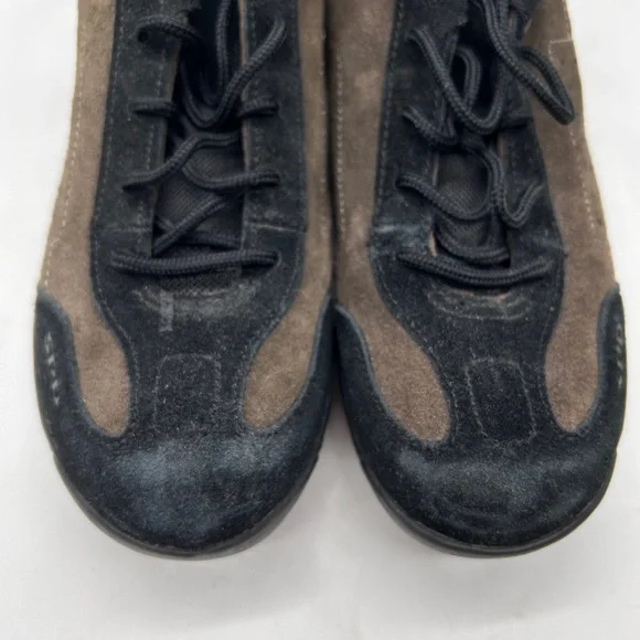 Shimano Spin Shoes SH-MT21 Womens Spinning Brown Black Suede GC - Picture 12 of 16